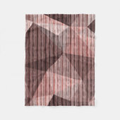 Couverture Polaire Polygone de texture beige et brune (Devant)