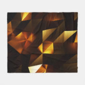 Couverture Polaire Polygone or : rendu Abstrait 3D (Devant (Horizontal))