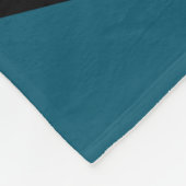 Couverture Polaire Polygones Turquoises Abstraits (Coin)