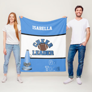 Couverture Polaire Pom-pom girl de football - Blanche