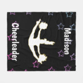 Couverture Polaire Pom-pom girl des étoiles flottantes (Devant (Horizontal))