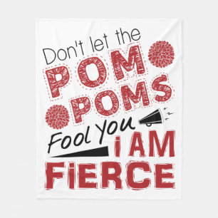 Couverture Polaire Pom-pom girl ne laissez pas les Pom Poms vous trom