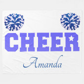 Couverture Polaire Pom-pom girl Pom Pom - Blanche en polaire (Devant (Horizontal))