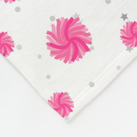 Couverture Polaire Pom rose Motif, Pom-pom girl, Cheer Squad (Coin)
