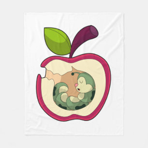 Couverture Polaire Pomme à bec à chenille