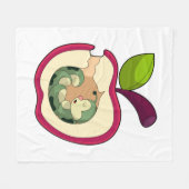 Couverture Polaire Pomme à bec à chenille (Devant (Horizontal))