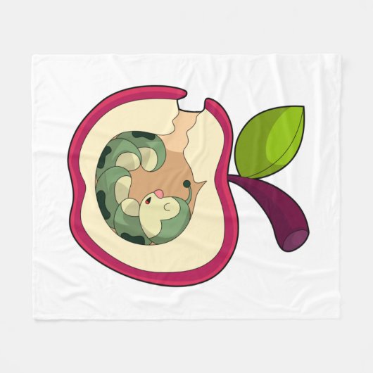 Couverture Polaire Pomme à bec à chenille (Devant (Horizontal))