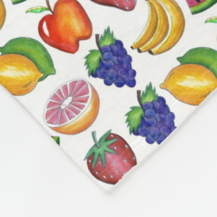 Couverture Polaire Pomme Banane citron citron Lime Raisins Fruit Berr