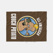 Couverture Polaire Pomme de terre de canapé américaine (Devant (Horizontal))