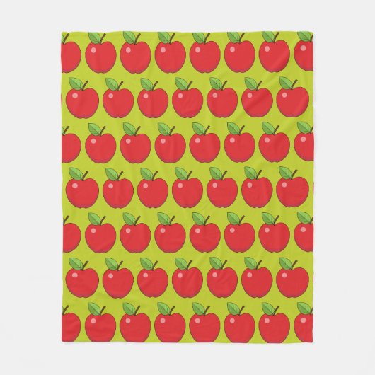 Couverture Polaire Pomme rouge (Devant)
