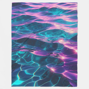 Couverture Polaire "Pommes d'eau de néon vibrantes"