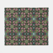 Couverture Polaire Pommes rouges Ripe sur le kaléidoscope de l'arbre (Devant (Horizontal))