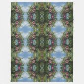 Couverture Polaire Pommes rouges sur la peinture de l'arbre Abstrait (Devant)