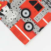 Couverture Polaire Pompier à chiens Dalmatien Pompiers Personnalisé (Coin)