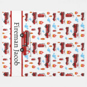 Couverture Polaire Pompiers Camions pompiers Camions pompiers (Devant (Horizontal))