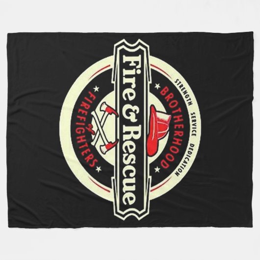 Couverture Polaire Pompiers Fraternité (Devant (Horizontal))