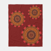 Couverture Polaire Pompiers Mandala Fleece Blanche (Devant)