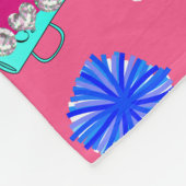 Couverture Polaire Pompons cheerleading roses nommés faits sur (Coin)