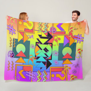 Couverture Polaire Ponctuation et symboles arc-en-ciel