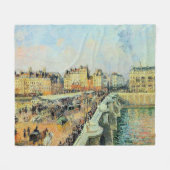 Couverture Polaire Pont Neuf, Après-midi, Sunlight Camille Pissarro (Devant (Horizontal))