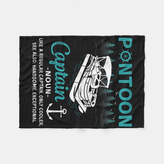 Couverture Polaire Pontoon Captain Definition Funny Pontoon Boat Boat (Devant (Horizontal))