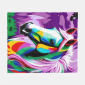 Couverture Polaire Pony coloré (Devant (Horizontal))