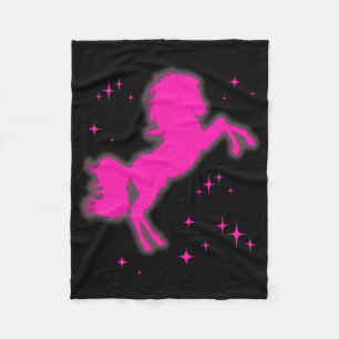 Couverture Polaire Pony Et Talons Aimer Filles Roses Clubs Disco Nais