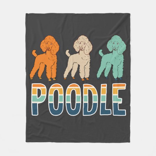 Couverture Polaire Poodle (Devant)