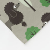 Couverture Polaire Poodle dans le parc (Coin)
