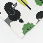 Couverture Polaire Poodle dans le parc (Coin)