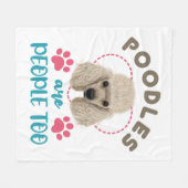 Couverture Polaire Poodles Are People Too Poodle Owner Lover (Devant (Horizontal))