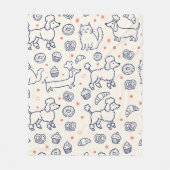 Couverture Polaire Poodles Dachshunds & Donuts (Devant)