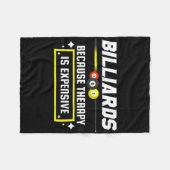 Couverture Polaire Pool Shark Pool Joueur Billard Billard Parce Que (Devant (Horizontal))