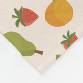 Couverture Polaire Pop Art Fruit Party Blanche (Coin)