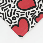 Couverture Polaire Pop Art Heart Motif (Coin)