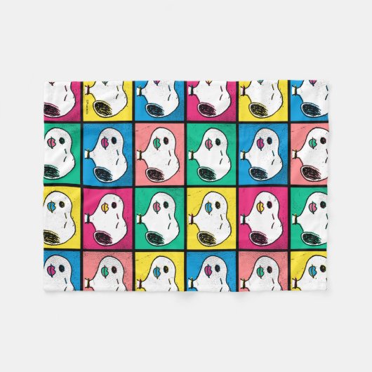Couverture Polaire Pop Art Snoopy Lips | Mod pour vous Motif (Devant (Horizontal))