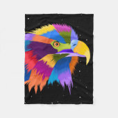 Couverture Polaire Pop d'aigle stylisé (Devant)