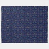 Couverture Polaire Popcorn Anime Blue Geometric  (Devant (Horizontal))