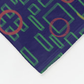 Couverture Polaire Popcorn Anime Blue Geometric  (Coin)