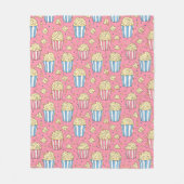 Couverture Polaire Popcorn & Movie Night Magie (Devant)