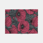 Couverture Polaire Poppies à Viva Magenta (Devant (Horizontal))