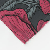 Couverture Polaire Poppies à Viva Magenta (Coin)