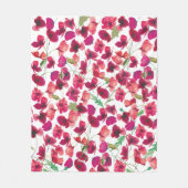Couverture Polaire Poppies rose violet Galore Motif (Devant)