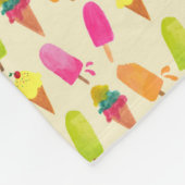 Couverture Polaire Popsicules et cônes de crème glacée Monogramme per (Coin)