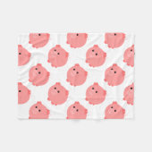 Couverture Polaire Porc potelé mignon (Devant (Horizontal))