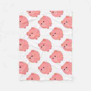 Couverture Polaire Porc potelé mignon