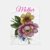 Couverture Polaire Porcelain Inspired Floral (Devant)