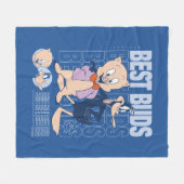 Couverture Polaire Porky Pig & DAFFY DUCK™ Best Buds (Devant (Horizontal))