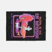 Couverture Polaire Portail À La Dimension Chat Drôle Chat Chat Chaton (Devant (Horizontal))