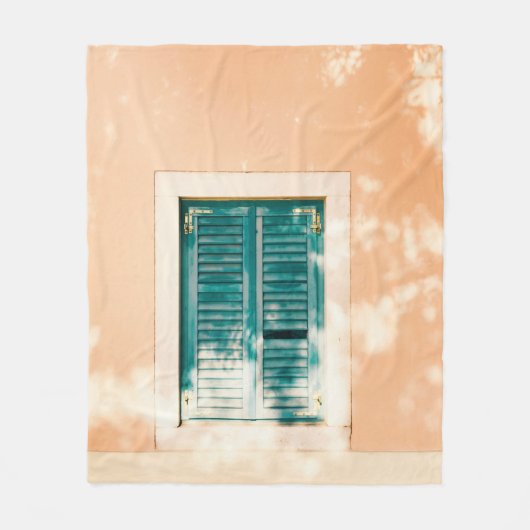 Couverture Polaire Porte en bois vert fermé (Devant)
